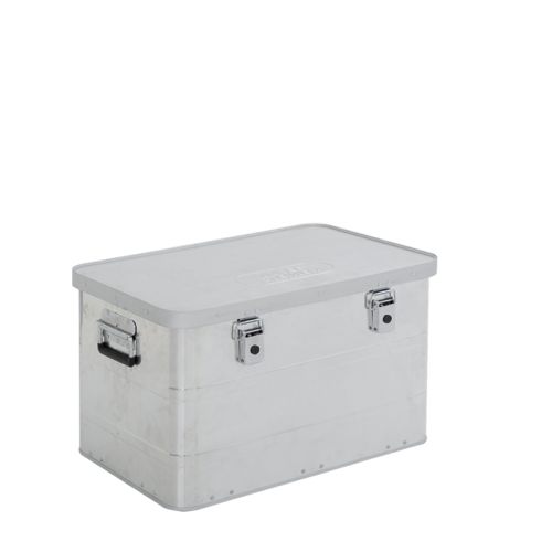 Hliníkový prepravný box Prevedenie domáci remeselník Mod. BJ - Vonkajšie rozmery Dĺžka x šírka x Výška (mm):595x390x380, Vnútorné rozmery Dĺžka x šírka x Výška (mm): 565x360x350, Objem l: 70