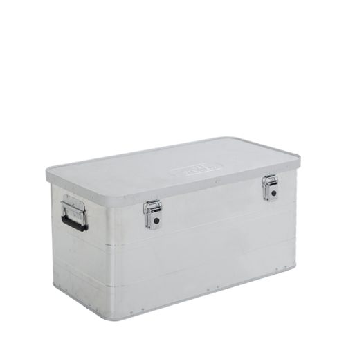 Hliníkový prepravný box Prevedenie domáci remeselník Mod. BJ - Vonkajšie rozmery Dĺžka x šírka x Výška (mm):780x380x380, Vnútorné rozmery Dĺžka x šírka x Výška (mm): 750x350x350, Objem l: 90
