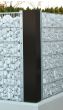 Plechy pre rohy gabionovej steny EASY, Plechová výplň - výška: 103 cm,  verzia: potiahnuté v antracitovej