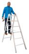 Hliníkový stojací rebrík Mod. 000 - Počet priečok: 2 x 16, Dĺžka ca. m: 4,61