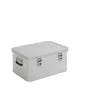 Hliníkový prepravný box Prevedenie domáci remeselník Mod. BJ - Vonkajšie rozmery Dĺžka x šírka x Výška (mm):580x380x275, Vnútorné rozmery  Dĺžka x šírka x Výška (mm): 550x350x245, Objem l: 47
