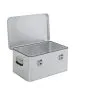 Hliníkový prepravný box Prevedenie domáci remeselník Mod. BJ - Vonkajšie rozmery Dĺžka x šírka x Výška (mm):580x380x275, Vnútorné rozmery  Dĺžka x šírka x Výška (mm): 550x350x245, Objem l: 47