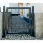 Rúrová krídlova brána Vario 1 krídlová - Meno: Brána antracitový, výška v cm: 103, šírka v cm: 137, prechodná šírka: 125