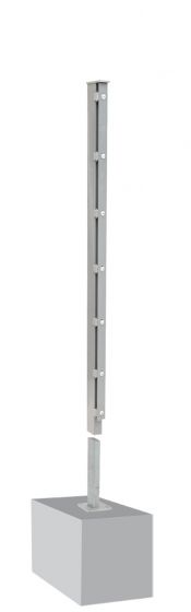 Stĺp David A - pozinkované a. vrstva: pozinkované, pre výšku plotu v cm: 103,  dĺžka v cm: 150, upevňov acie body: 6