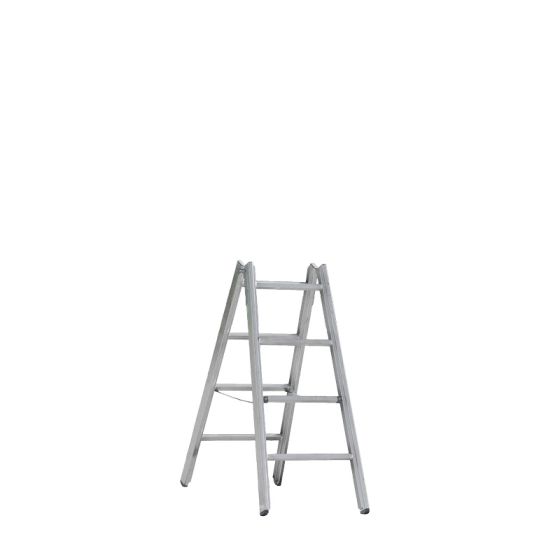 Hliníkový stojací rebrík Mod. 000 - Počet priečok: 2 x 4, Dĺžka ca. m: 1,22