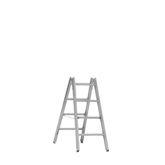 Hliníkový stojací rebrík Mod. 000 - Počet priečok: 2 x 4, Dĺžka ca. m: 1,22