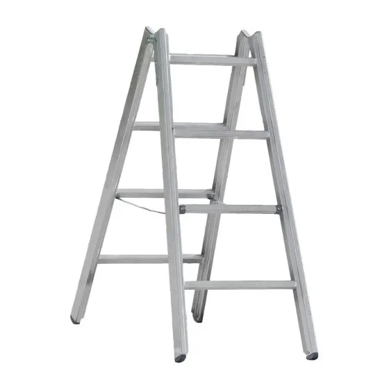 Hliníkový stojací rebrík Mod. 000 - Počet priečok: 2 x 4, Dĺžka ca. m: 1,22