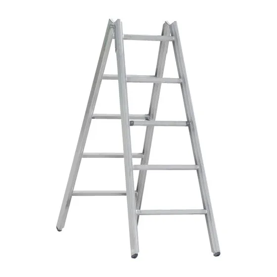 Hliníkový stojací rebrík Mod. 000 - Počet priečok: 2 x 5, Dĺžka ca. m: 1,50