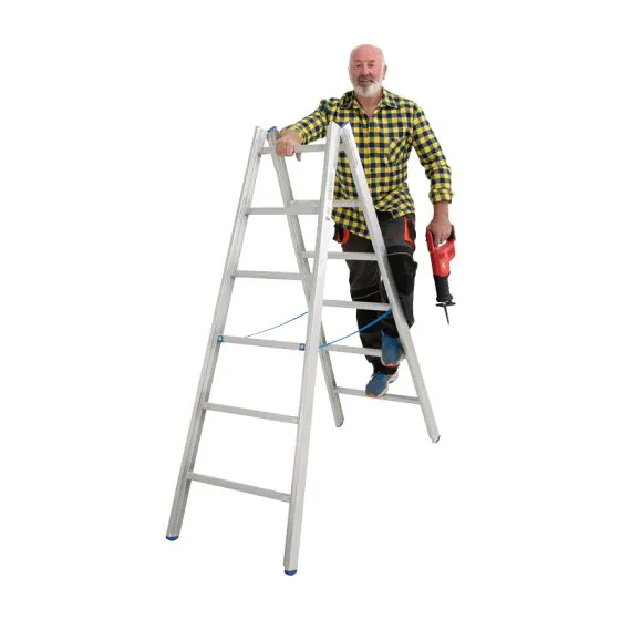 Hliníkový stojací rebrík Mod. 000