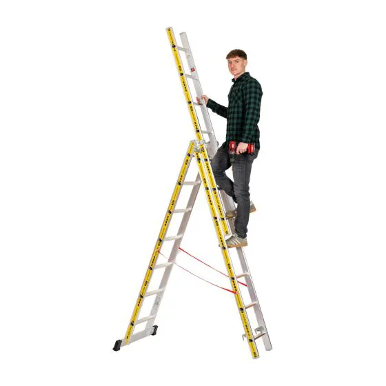 Euro-Light Viacúčelový rebrík 3-dielny mod. 207