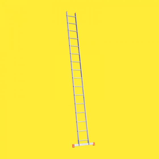 Hliníkový, príložný rebrík 2. možnosť - počet priečok:16, dĺžka ca. (m):4,51