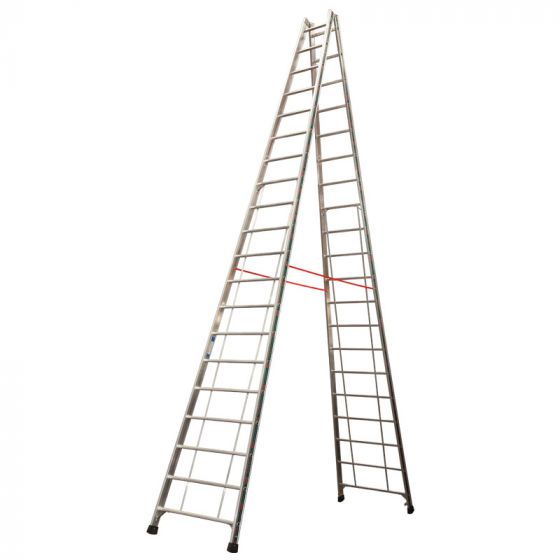 Euro-Profi Hliníkový stojací rebrík Mod. S305 - Počet priečok: 2 x 20,  Dĺžka ca. m: 5,75