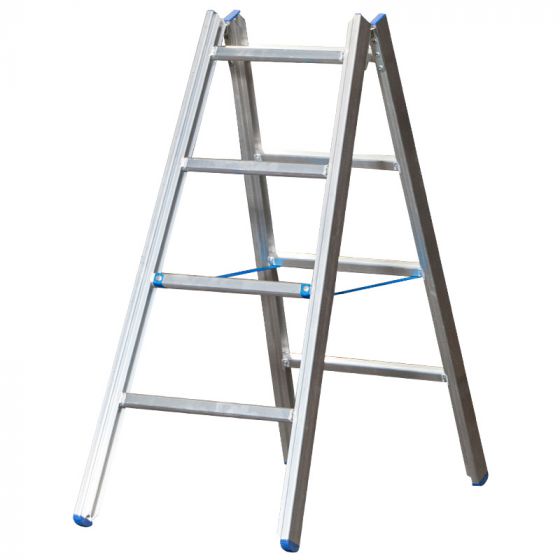 Hliníkový stojací rebrík pre maliarov Mod. M - počet priečok: 2 x 4, dĺžka v m: 1,45, hmotnosť v kg: 6