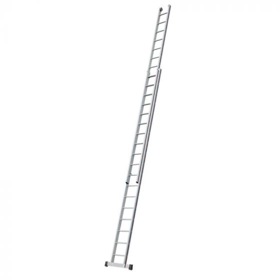 Euro-Profi Výsuvný rebrík 2-dielny Mod. S302 - Počet priečok: 2 x 18,  Dĺžka min. ca. m: 5,23,  Dĺžka max. ca. m: 9,40,  max. pracovná výška: 10,40