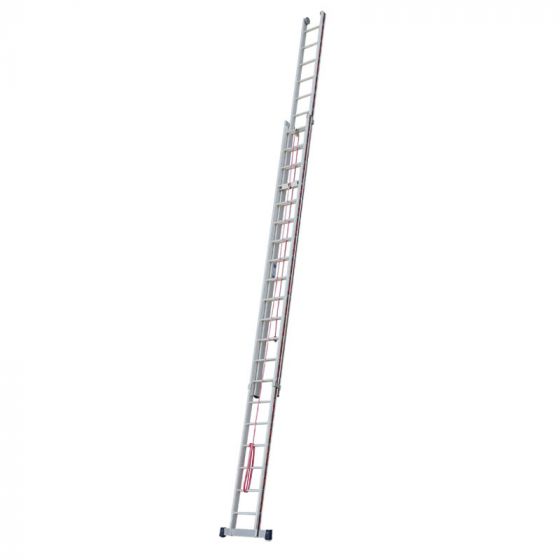 Euro-Profi Výsuvný rebrík s lanom 2-dielny Mod. S312 - Počet priečok: 2 x 20, Dĺžka min. ca. m: 5,80, Dĺžka max. ca. m: 10,25, max. pracovná výška: 11,25