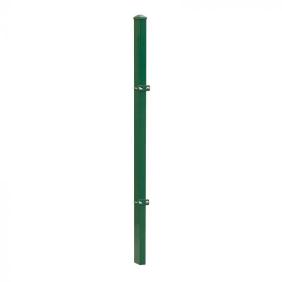 plotový stĺpik model U - pozinkované a. vrstva: Zelený, pre výšku plotu v cm: 243,  dĺžka v cm: 300, upevňov acie body: 5