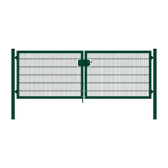 Rúrová krídlova brána Vario 2 krídlová - oznacenie:zelená alebo antracit, výka v cm: 123, celková írka v cm: 366, priechod v cm: 350
