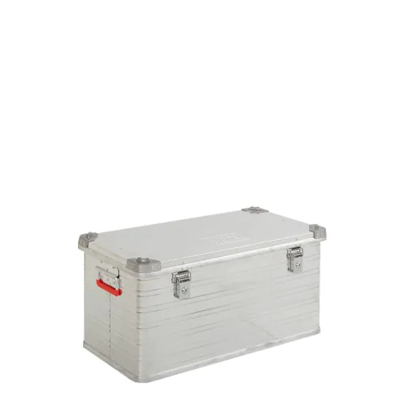 Hliníkový prepravný box Priemyselné prevedenie - Vonkajšie rozmery Dĺžka x šírka x Výška (mm):785x385x379, Vnútorné rozmery  Dĺžka x šírka x Výška (mm): 750x350x350, Objem l: 91