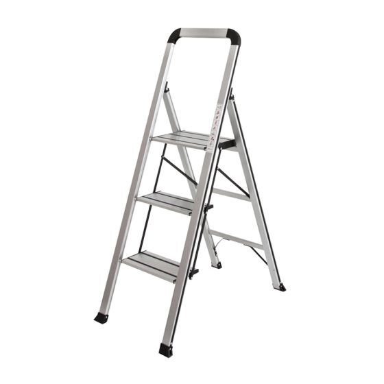 Hliníkový sklápací rebrík Mod. KLT  - Počet Stupňov: 3, Výška vrchného stupňa: 72 cm
