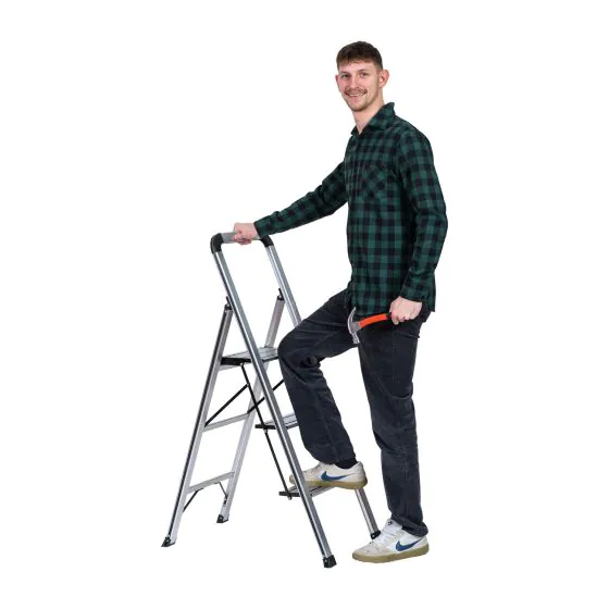 Hliníkový sklápací rebrík Mod. KLT 