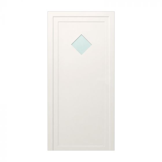 Plastové dvere / Vchodové dvere mod. STANDARD 2 - 1000 x 2100 mm (šírka x výška), Doraz: vo vnútri ľavý - DIN ľavý 