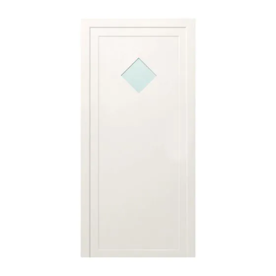 Plastové dvere / Vchodové dvere mod. STANDARD 2 - 1000 x 2100 mm (šírka x výška), Doraz: vo vnútri vpravo - DIN pravé 