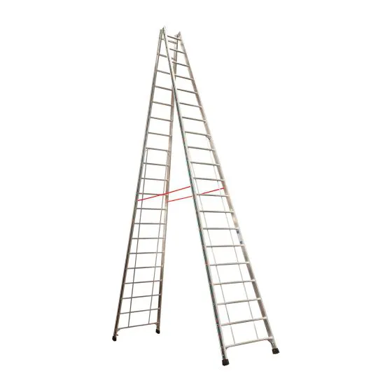 Euro-Profi Hliníkový stojací rebrík Mod. S305 - Počet priečok: 2 x 20, Dĺžka ca. m: 5,75