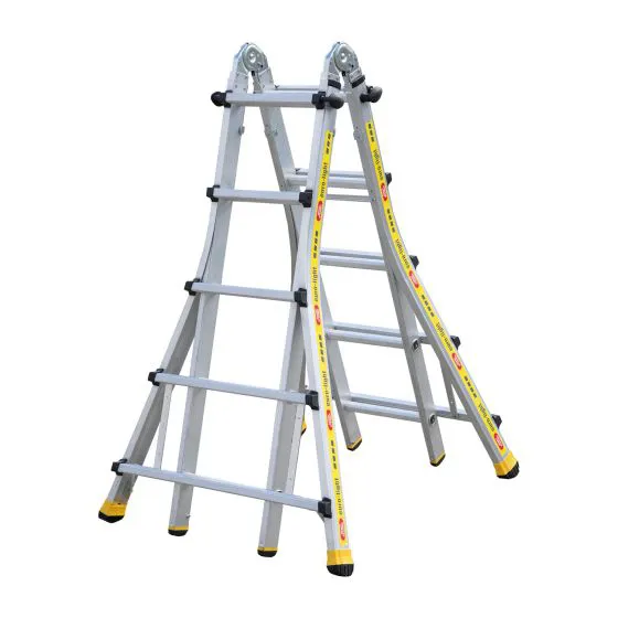Euro-Light Teleskopický rebrík Mod. TS - Počet priečok: 4 x 5,  Oporný rebrík ca. m, od do: 2,96 - 5,25,  Stojací rebrík m,od do: 1,42- 2,50,  Hmotnosť ca. kg: 15,4