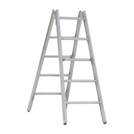 Hliníkový stojací rebrík Mod. 000 - Počet priečok: 2 x 5, Dĺžka ca. m: 1,50