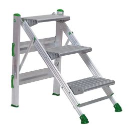 Profesionálne skladacie schodíky EasyStep - počet schodíkov: 3, výška platformy: 75 cm