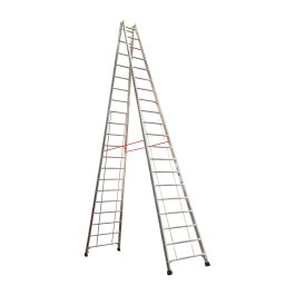 Euro-Profi Hliníkový stojací rebrík Mod. S305 - Počet priečok: 2 x 20, Dĺžka ca. m: 5,75