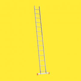 Hliníkový, príložný rebrík 2. možnosť - počet priečok:14, dĺžka ca. (m):3,95