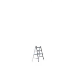 Hliníkový stojací rebrík Mod. 000 - Počet priečok: 2 x 4, Dĺžka ca. m: 1,22