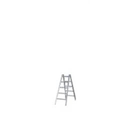 Hliníkový stojací rebrík Mod. 000 - Počet priečok: 2 x 5, Dĺžka ca. m: 1,50