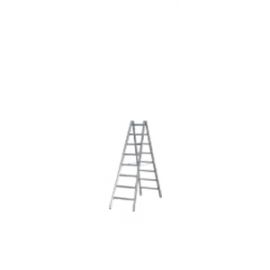 Hliníkový stojací rebrík Mod. 000 - Počet priečok: 2 x 8, Dĺžka ca. m: 2,34