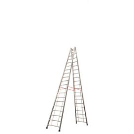 Euro-Profi Hliníkový stojací rebrík Mod. S305 - Počet priečok: 2 x 20,  Dĺžka ca. m: 5,75