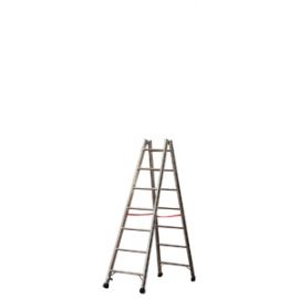 Euro-Profi Hliníkový stojací rebrík Mod. S305 - Počet priečok: 2 x 7,  Dĺžka ca. m: 2,10