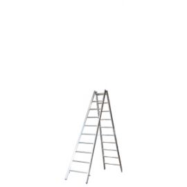 Hliníkový stojací rebrík pre maliarov Mod. M - počet priečok: 2 x 10, dĺžka v m: 3,25, hmotnosť v kg: 13.7