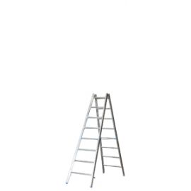 Hliníkový stojací rebrík pre maliarov Mod. M - počet priečok: 2 x 8, dĺžka v m: 2,65, hmotnosť v kg: 11.1