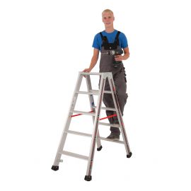 Euro-Profi Stojací rebrík s hliníkovými schodíkmi Mod. S30577