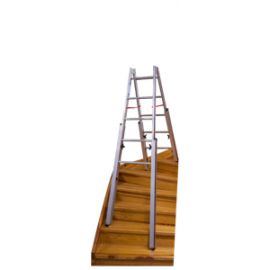 Euro-Profi Hliníkový stojací rebrík Mod. S30576 - Počet priečok: 2 x 5,  Dĺžka max. ca. m: 1,55

