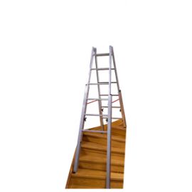 Euro-Profi Hliníkový stojací rebrík Mod. S30576 - Počet priečok: 2 x 6,  Dĺžka max. ca. m: 1,80
