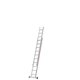 Euro-Profi Výsuvný rebrík 2-dielny Mod. S302 - Počet priečok: 2 x 10,  Dĺžka min. ca. m: 3,00,  Dĺžka max. ca. m: 4,95,  max. pracovná výška: 5,95,