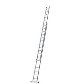 Euro-Profi Výsuvný rebrík 2-dielny Mod. S302 - Počet priečok: 2 x 17,  Dĺžka min. ca. m: 4,95,  Dĺžka max. ca. m: 8,55,  max. pracovná výška: 9,55