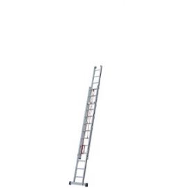 Euro-Profi Výsuvný rebrík s lanom 2-dielny Mod. S312 - Počet priečok: 2 x 13, Dĺžka min. ca. m: 3,85, Dĺžka max. ca. m: 6,60, max. pracovná výška: 7,60