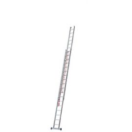 Euro-Profi Výsuvný rebrík s lanom 2-dielny Mod. S312 - Počet priečok: 2 x 18, Dĺžka min. ca. m: 5,25, Dĺžka max. ca. m: 9,40, max. pracovná výška: 10,44