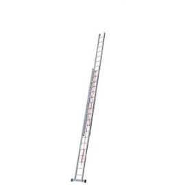 Euro-Profi Výsuvný rebrík s lanom 2-dielny Mod. S312 - Počet priečok: 2 x 19, Dĺžka min. ca. m: 5,50, Dĺžka max. ca. m: 9,70, max. pracovná výška: 10,95