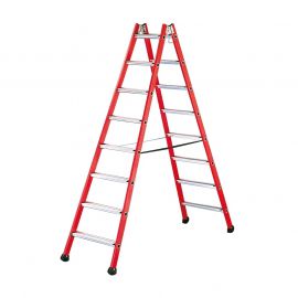 Sklolaminátový stojací rebrík Mod. 4255 - Počet priečok: 2 x 4,  Dĺžka cm: 110,  Hmotnosť ca. kg: 5,5