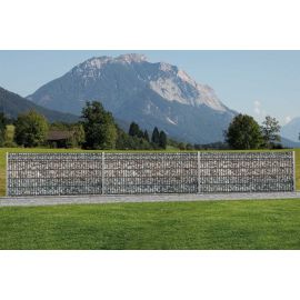 gabiónová stena - okrasný plot Barcelona - Höhe in cm: 103,  Farbe: verzinkt