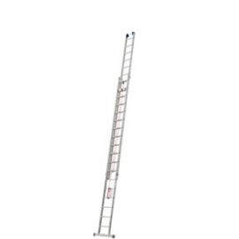 Goldpunkt Výsuvný rebrík s lanom 2-dielny Mod. 700 - Počet priečok: 2 x 18, Dĺžka min. ca. m: 5,24, Dĺžka max. ca. m: 9,16, max. pracovná výška: 9,84